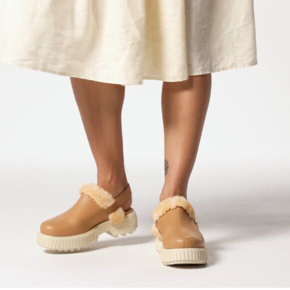 NEW Sorel Ona Ave Mules - Waterproof, Leather For Women inTawny Buff 1025 5s3 - Picture 3 of 14